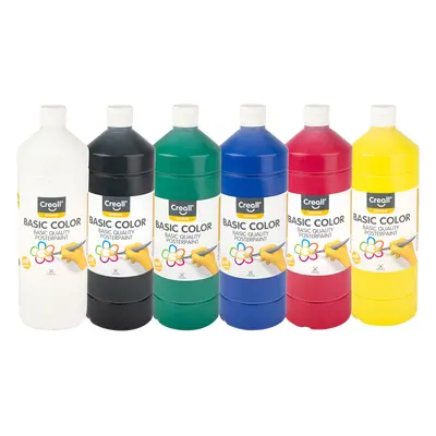 Creall temperové barvy, 6 x 500 ml, mix barev