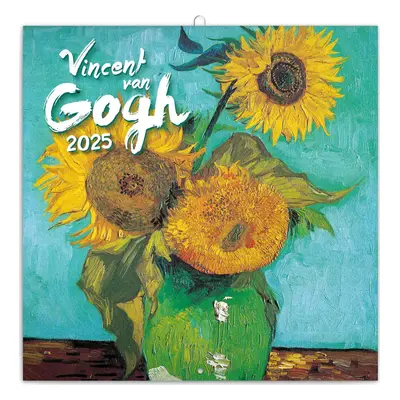 NOTIQUE Poznámkový kalendář Vincent van Gogh 2025, 30 x 30 cm