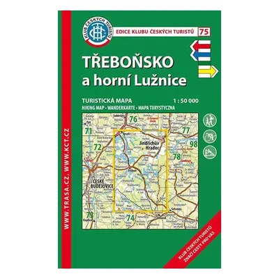 KČT 75 Třeboňsko, horní Lužnice 1:50T Turistická mapa