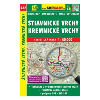 SC 482 Štiavnické vrchy, Kremnické vrchy 1:40 000