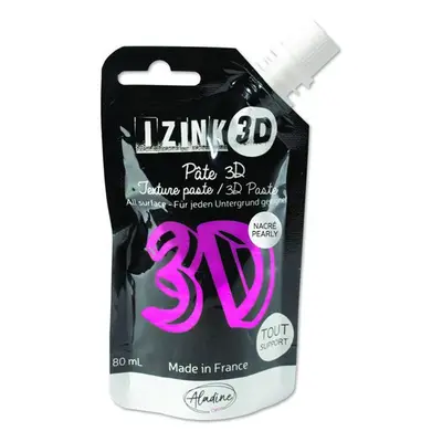 Reliéfní pasta 3D IZINK - orchid, perleťová růžová, 80 ml