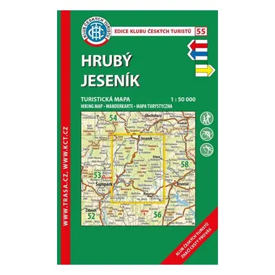 KČT 55 Hrubý Jeseník 1:50 000/turistická mapa