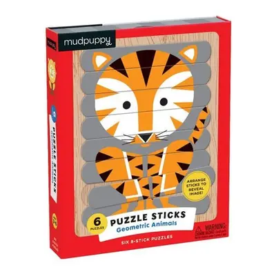 Puzzle Sticks: Geometric Animals/Skládačka: Zvířata (24 dílků)