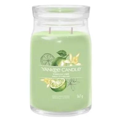 YANKEE CANDLE Vanilla Lime svíčka 567g / 2 knoty (Signature velký)