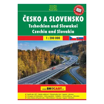 Česko a Slovensko 1:200 000 / autoatlas (A5, spirála)