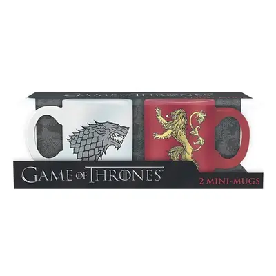 Hrnečky Game of Thrones 110ml set 2ks Stark & Lannister