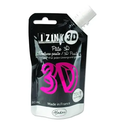 Reliéfní pasta 3D IZINK - rose, zářivě růžová, 80 ml