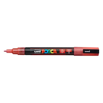 Posca akrylový popisovač PC-3ML, 0,9 - 1,3 mm, třpytivě červená (tenký kulatý hrot)