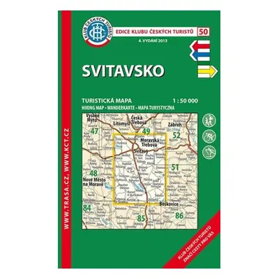 Svitavsko /KČT 50 1:50T Turistická mapa