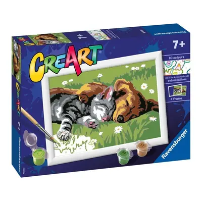 Ravensburger CreArt - Spící pes a kočka