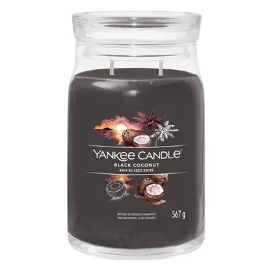 YANKEE CANDLE Black Coconut svíčka 567g / 2 knoty (Signature velký)