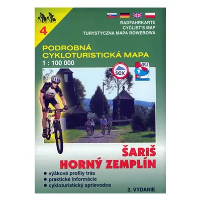 Šariš Horný Zemplín 4 cyklomapa - Kolektiv autorú