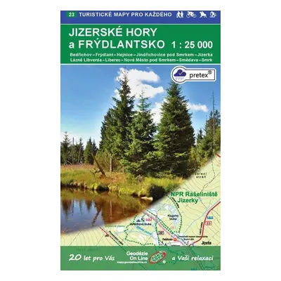 Jizerské hory 1:25 000 / 23 Turistické mapy pro každého