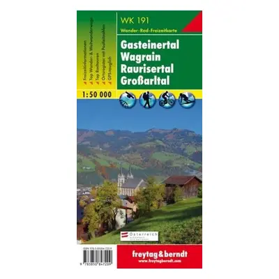 WK 191 Gasteinertal - Wagrain - Raurisertal - Grossarltal 1:50 000 / turistická mapa