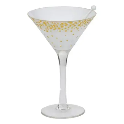 YANKEE CANDLE svícen Holiday Party Martini na čajovou svíčku 18x13cm