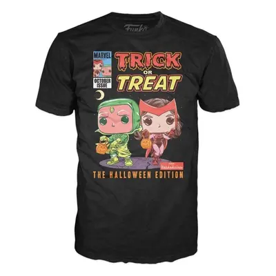 Funko POP Tee: Marvel - Scarlett Vision Halloween (velikost XL)