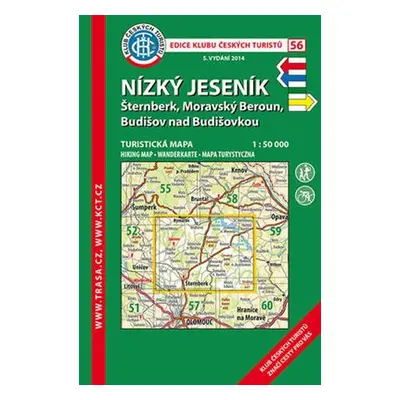 Nízký Jeseník /KČT 56 1:50T Turistická mapa