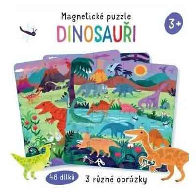 Magnetické puzzle Dinosauři - Toni Stemp