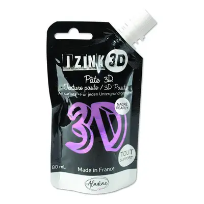 Reliéfní pasta 3D IZINK - amethyst, perleťová fialová, 80 ml