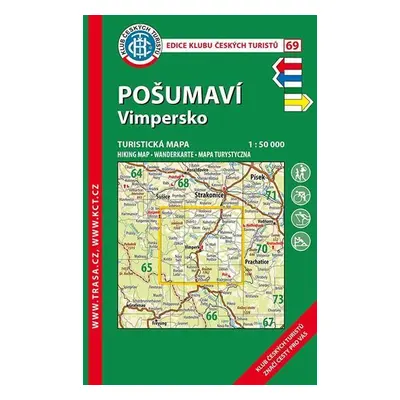 KČT 69 Pošumaví - Vimpersko 1:50T Turistická mapa