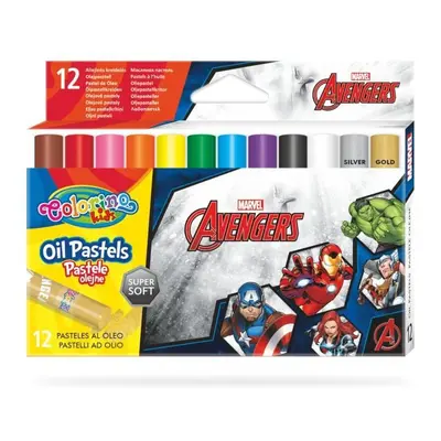 Colorino Marvel Avengers - olejové pastely 12 barev