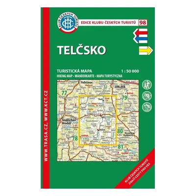 KČT 98 Telčsko 1:50 000 / 6.vydání 2021