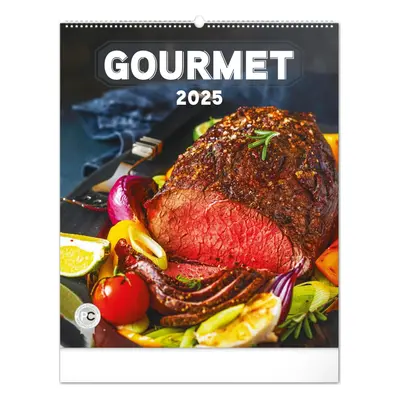 Kalendář 2025 nástěnný: Gourmet, 48 × 56 cm