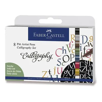 Faber - Castell Popisovač Pitt Artist Pen Caligraphy 8 ks