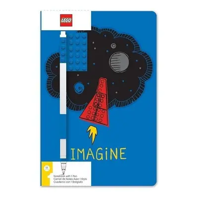 LEGO Stationery Zápisník A5 s modrým perem - Imagine