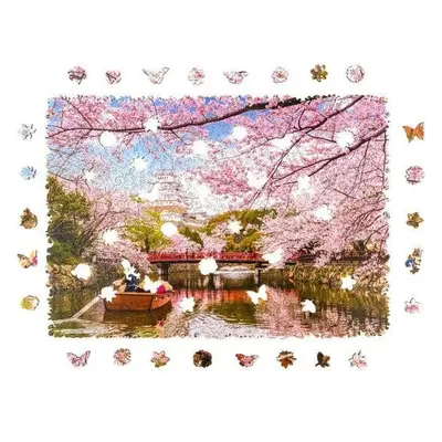 Unidragon dřevěné puzzle - Sakura velikost M