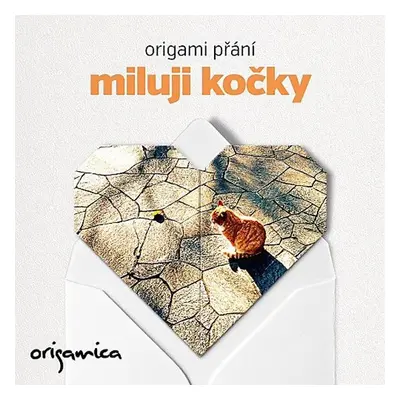 Origami přání - Miluji kočky (zrzeček)