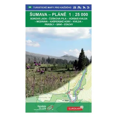 Šumava Pláně 1:25 000 / 66 Turistické mapy pro každého, 5. vydání