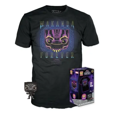 Funko pocket POP & Tee: Marvel - Black Panter (velikost XL)