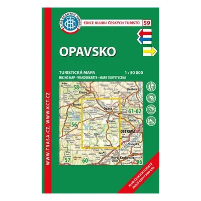 KČT 59 Opavsko 1:50 000/turistická mapa