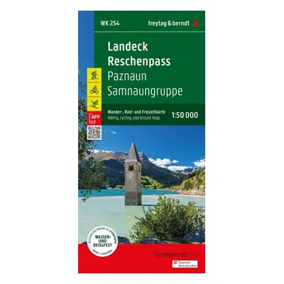 Landeck - Reschenpass 1:50 000 / turistická, cyklistická a rekreační mapa