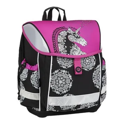 Bagmaster Školní aktovka pro prvňáčky LIM 9 A PINK/BLACK/WHITE