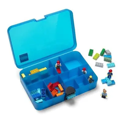 LEGO Úložný box s přihrádkami - modrá