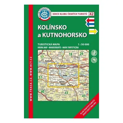 KČT 42 Kolínsko a Kutnohorsko 1:50 000 Turistická mapa, 7. vydání