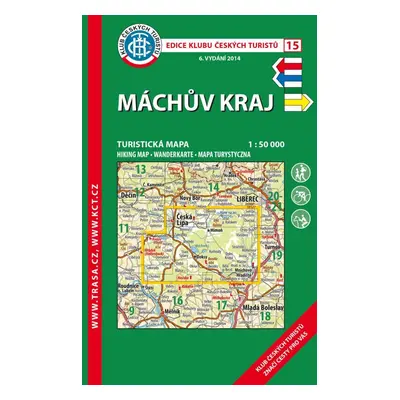 KČT 15 Máchův kraj 1:50 000/ 8. vydání 2023