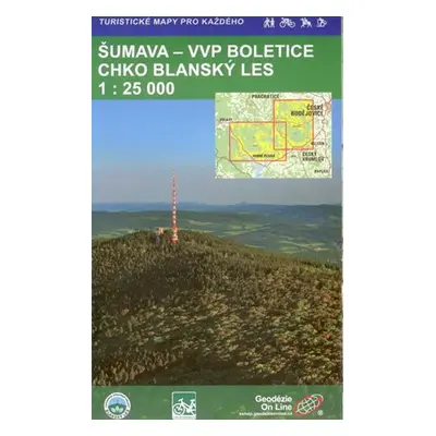 Šumava VVP-Boletice CHKO-Blanský les 1:25 000 (turistická mapa)