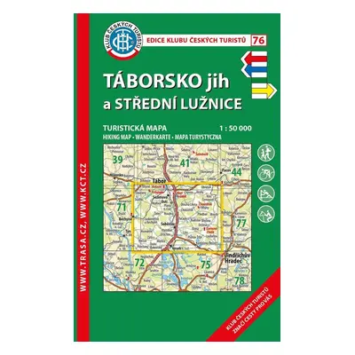 KČT 76 Táborsko jih a Střední Lužnice 1:50 000 / turistická mapa