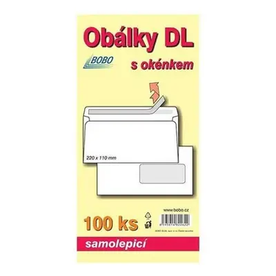 Obálky DL samolepicí s okénkem (bal. 100ks)