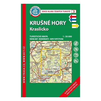 KČT 3 Krušné hory-Kraslicko 1:50 000 / Turistická mapa