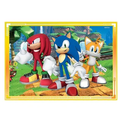 Clementoni Puzzle Sonic 4v1 - Clementoni