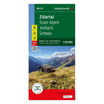 Zillertal 1:50 000 / turistická a cykloturistická mapa