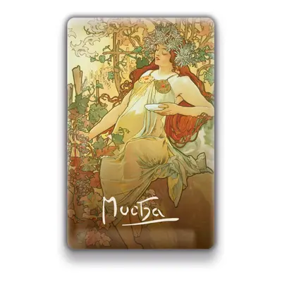 Magnet Alfons Mucha – Podzim, 54 × 85 mm