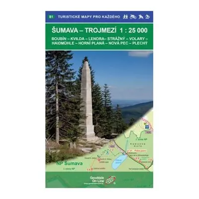 Šumava trojmezí 1:25 000 / 81 Turistické mapy pro každého