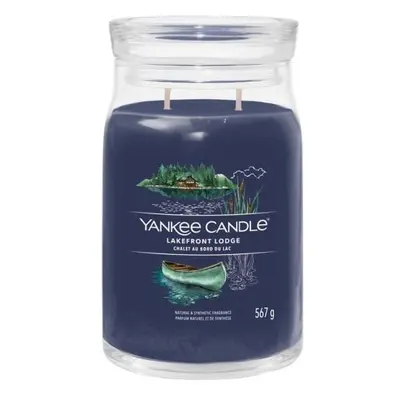 YANKEE CANDLE Lakefront Lodge svíčka 567g / 2 knoty (Signature velký)