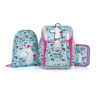 Oxybag školní set 3 dílný premium light - Unicorn Iconic