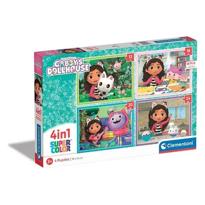 Clementoni Puzzle Gábinin kouzelný domek 4v1 - Clementoni